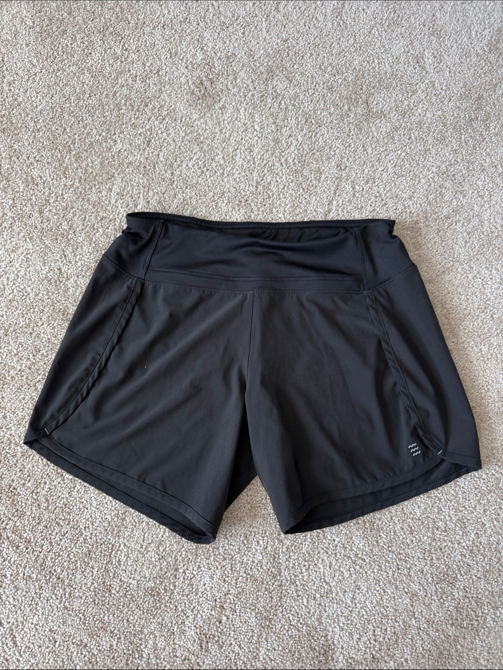 Free Fly Black Athletic Shorts 6”